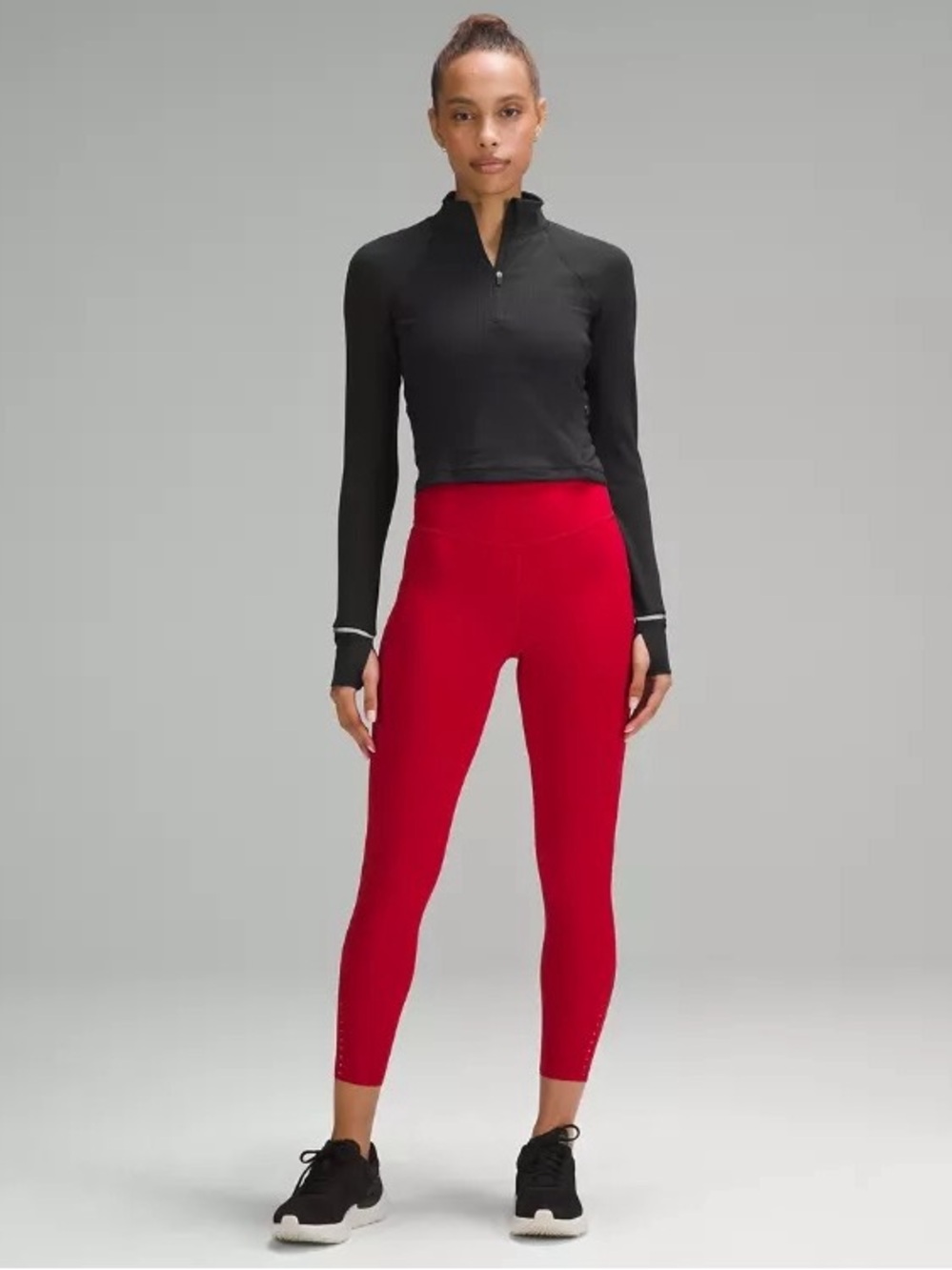 Lululemon It’s Rulu Ribbed Cropped Half Zip - Picture 2 of 7